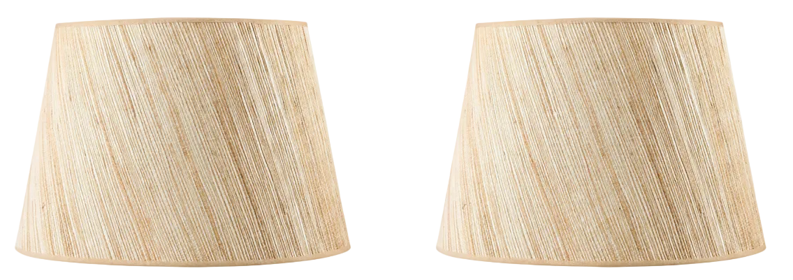 Pair of Papyrus Shades with Gold Details