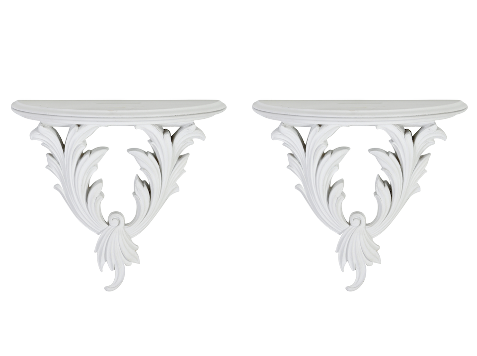 Mid Century Acanthus Leaf Wall Bracket