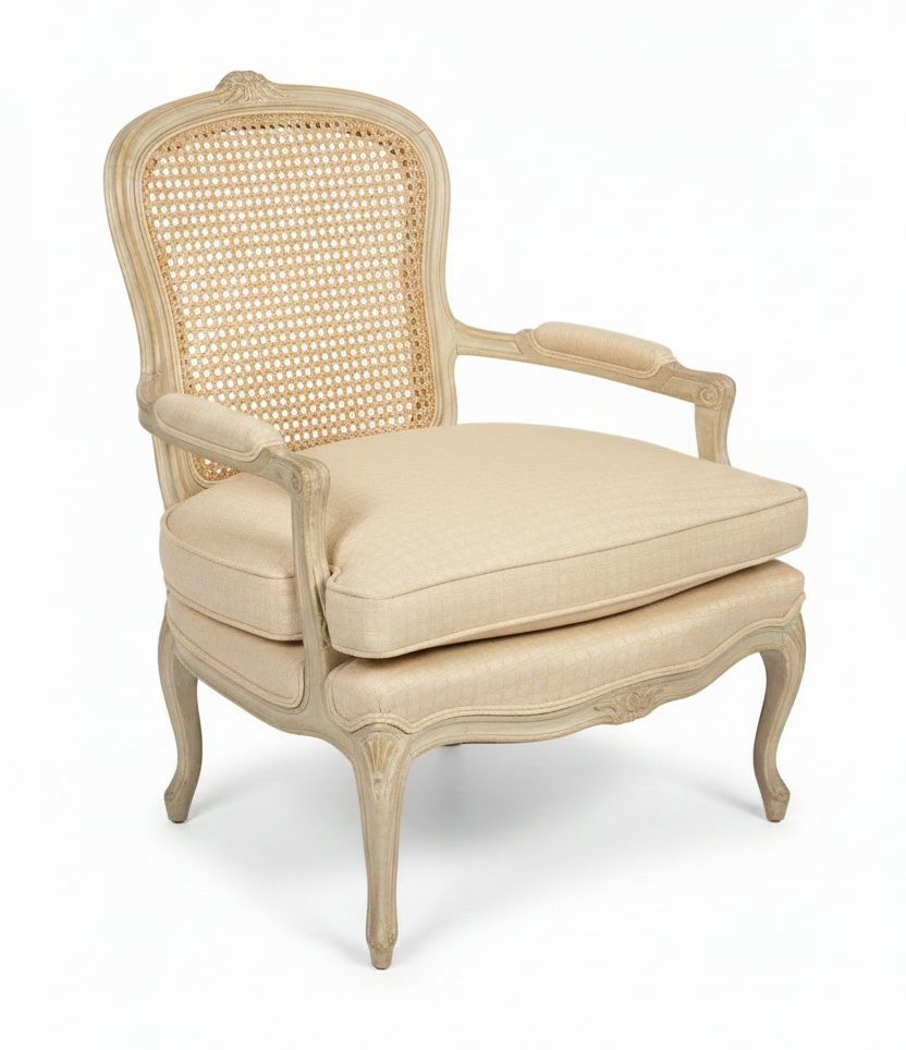 Vintage Cane Back Armchair