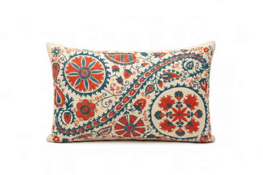 Silk Embroidered Pillow Covers