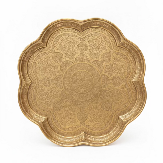 Engraved Brass Tray