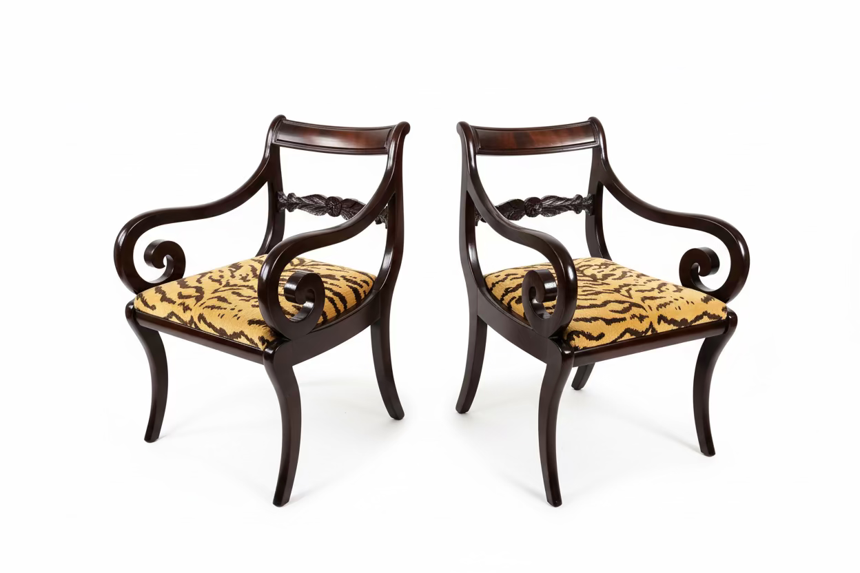 Pair of 18th Century Mahogany Federal Style Chairs