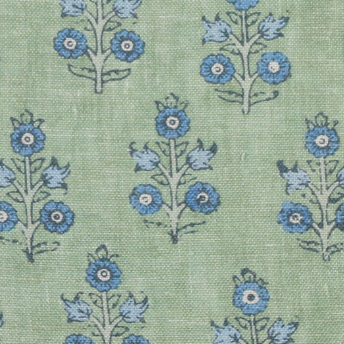 Green and Blue Floral GP & J Baker Pillows