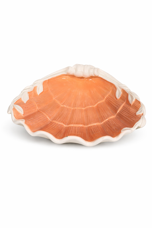 Vintage Fitz and Floyd Ceramic Clam Shell Dish