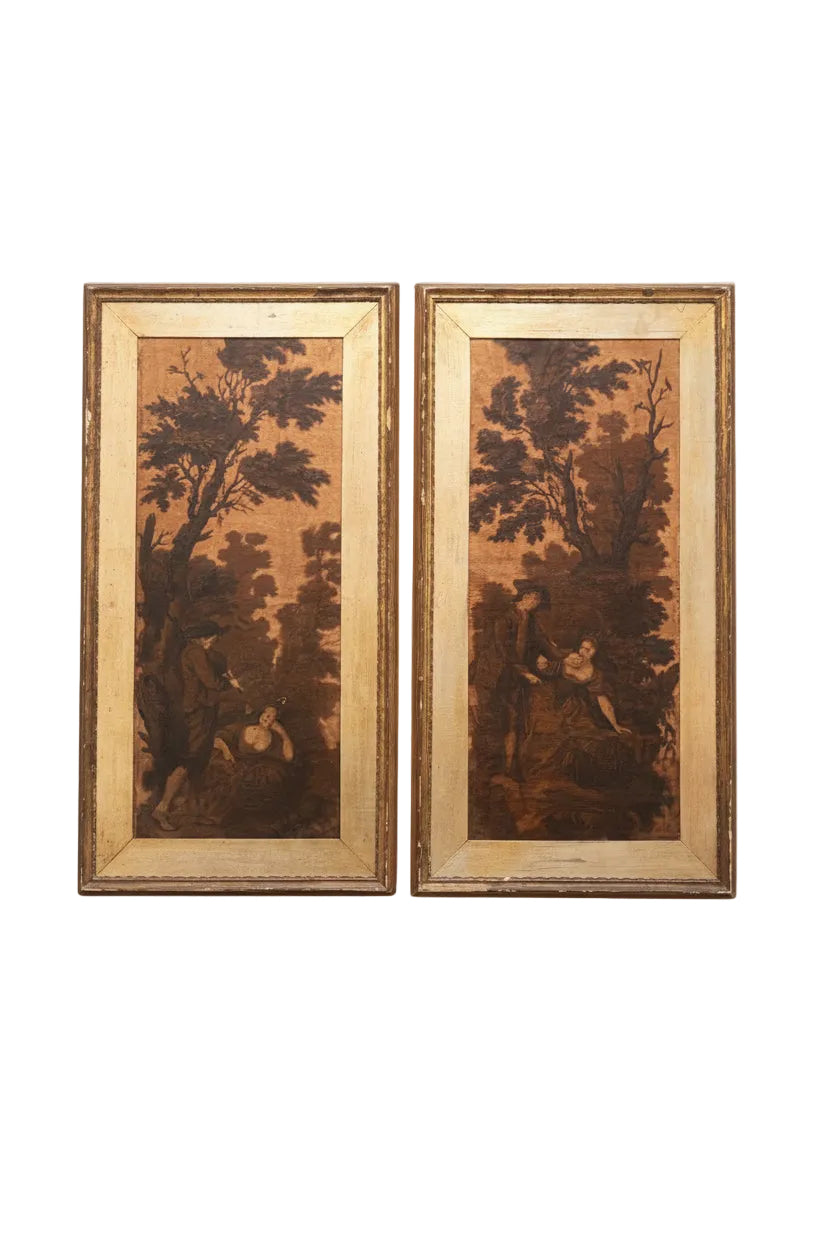 Pair of 18th Century Wallpaper Panels