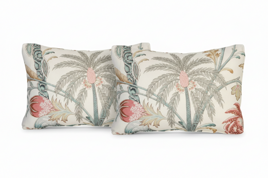Pair of Arabella Fabric Lumbar Pillows