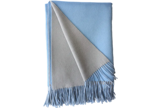 Merino/Cashmere Double Face Throw