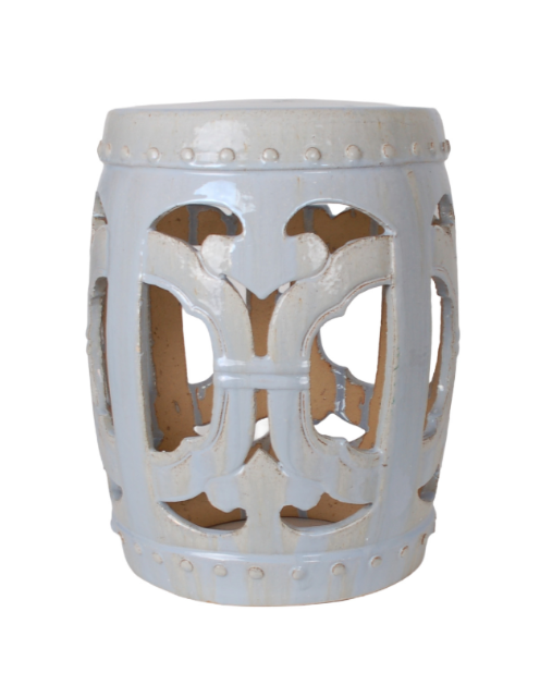 Light Blue Drum Garden Seat