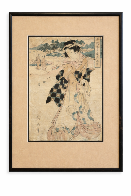 Three Women Japanese Woodcut Artwork