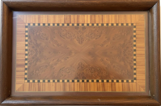 Vintage Burl Wood Tray