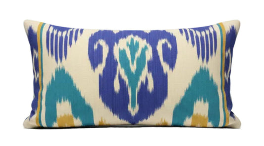 Silk ikat pillow