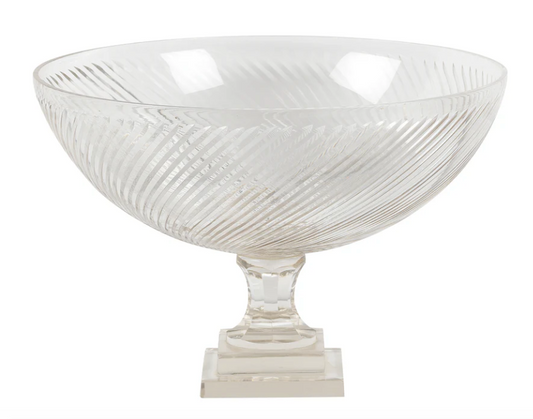 Glass Diagonal Cut Bowl