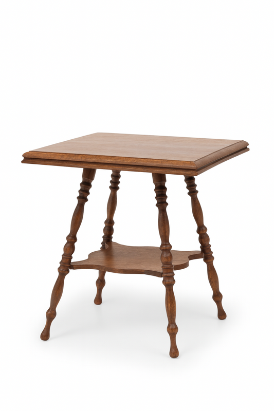 Square wooden table