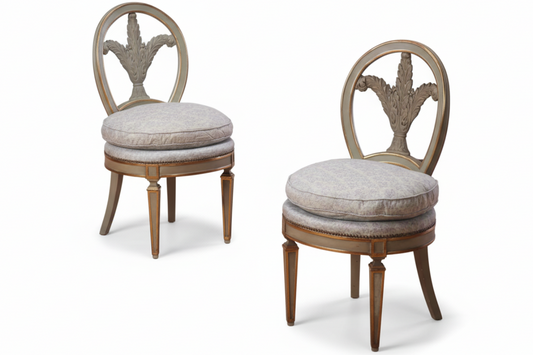 Pair of Acanthus Carved Side Chairs