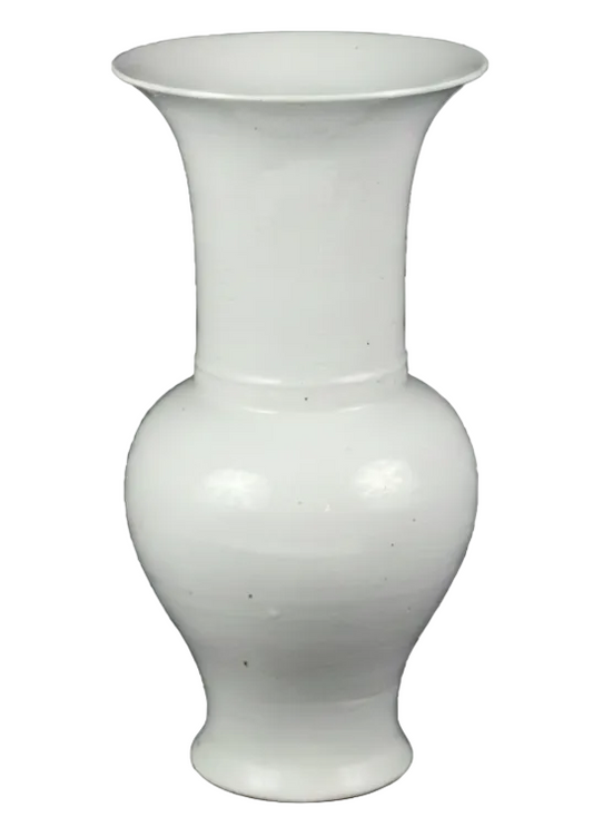 White Porcelain Trumpet Vase