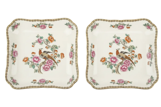 Vintage Whieldon Ware Pheasant Shallow Bowl