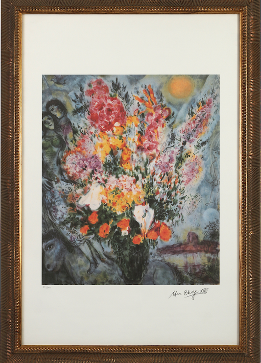 Numbered and Framed Chagall Lithograph