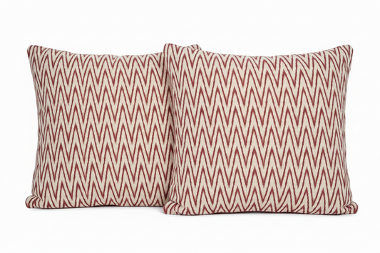 Pair of Zigzag Square Pillows