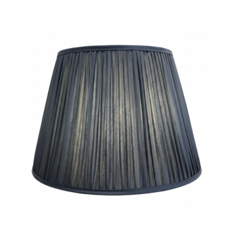 Blue Silk Lampshade