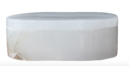 Alabaster Oval Box