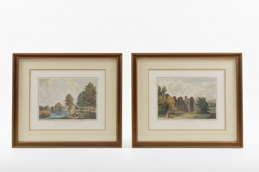 Hand Colored Engravings of English Castles